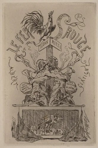 The Red Iron (Le Fer Rouge) by Félicien Rops, print, 1871