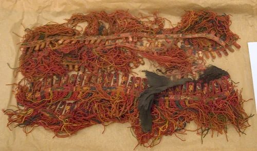 Fragments (Border) by Nazca Peru, textile, -100-200