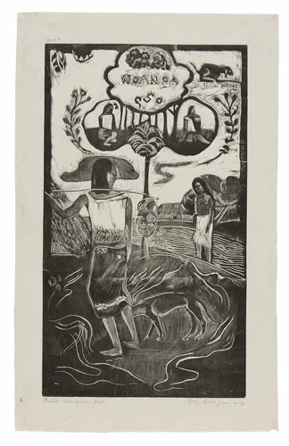Noa Noa (Fragrant), from the Noa Noa Suite by Paul Gauguin, print, 1893-1894