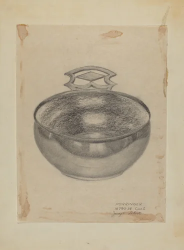 Silver Porringer by Joseph Leboit, index of american design, 1935-1942