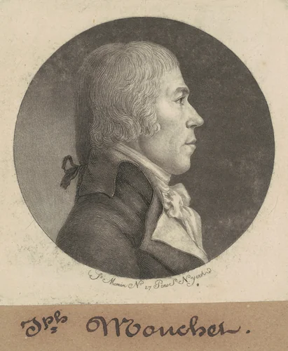 Joseph Mouchet by Charles B. J. Févret de Saint-Mémin, print, 1798