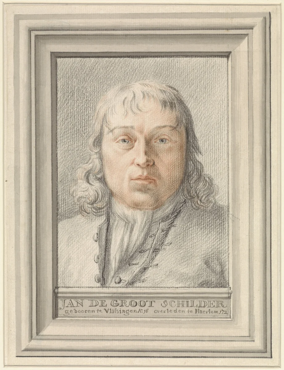 Portret van Jan de Groot by anonymous, drawing, 1650-1800