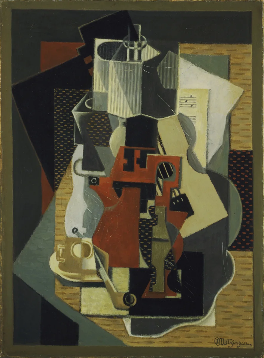 Still Life with Lamp by Jean Metzinger, painting, 1916