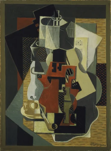 Still Life with Lamp by Jean Metzinger, painting, 1916