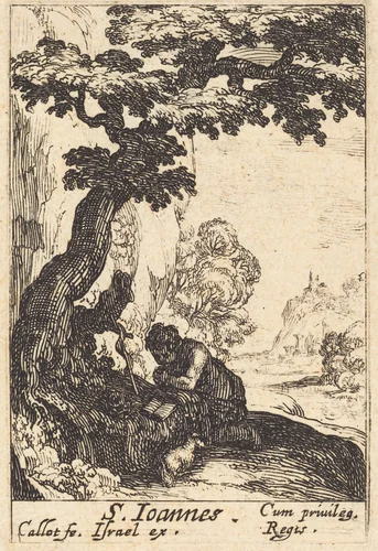 Saint John the Baptist by Jacques Callot, print, 1627-1637