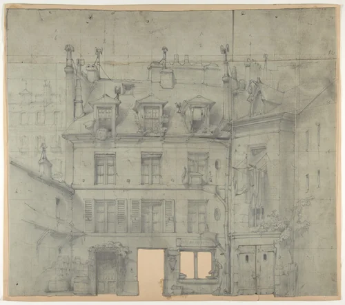 Design for a Stage Set at the Opéra, Paris by Eugène Cicéri, drawing, 1840-1890