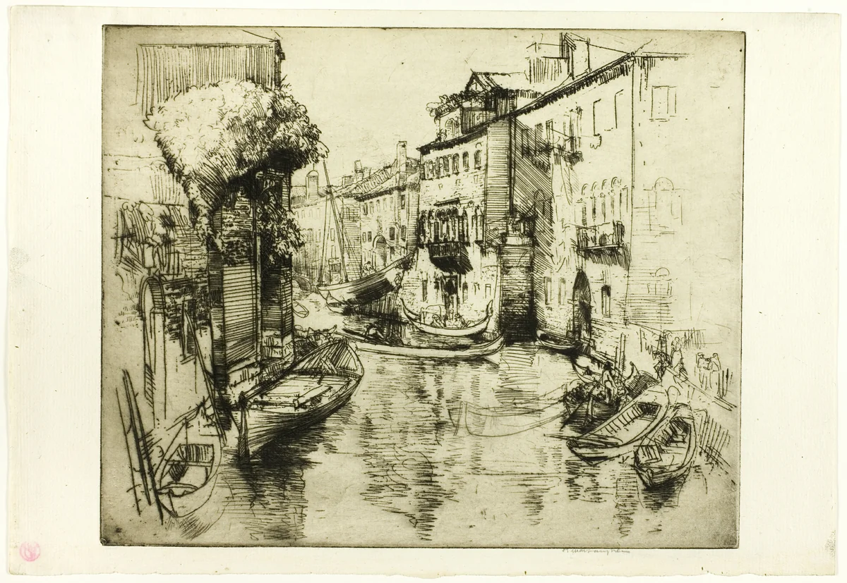 The Curved Canal by Donald Shaw MacLaughlan, print, 1909