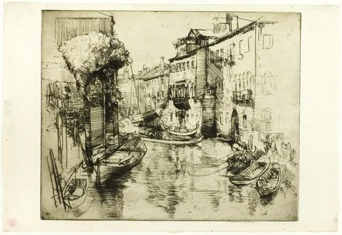 The Curved Canal by Donald Shaw MacLaughlan, print, 1909