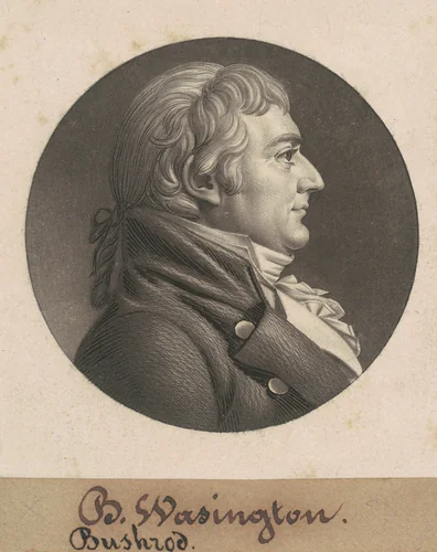 William Augustine Washington III by Charles B. J. Févret de Saint-Mémin, print, 1804