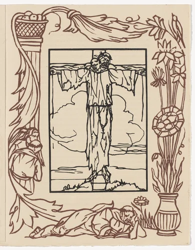 Plate (page 351) from Les Petites Fleurs de St. François (The Little Flowers of St. Francis) by Émile Bernard, illustrated book, 1928