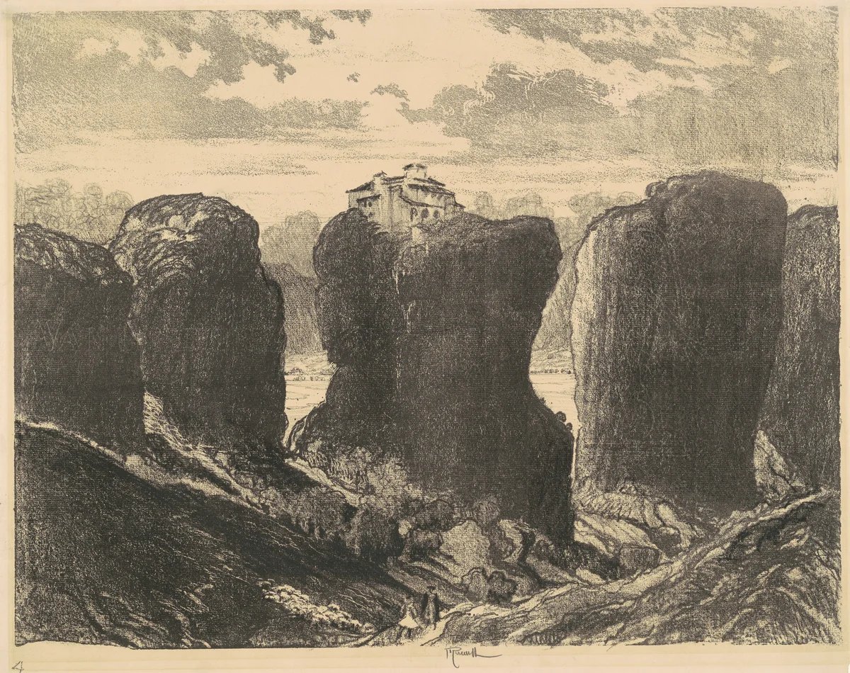 The Cliffs of the Trinity by Joseph Pennell, print, 1913