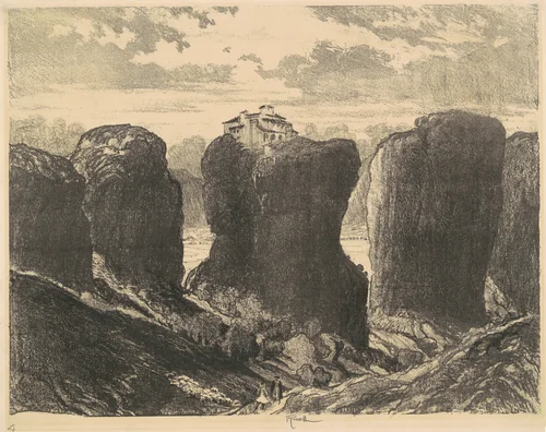 The Cliffs of the Trinity by Joseph Pennell, print, 1913