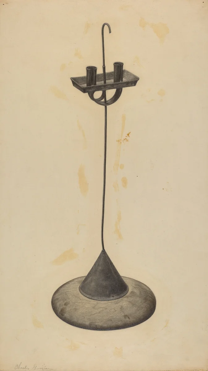 Candlestand by Charles Garjian, index of american design, 1938