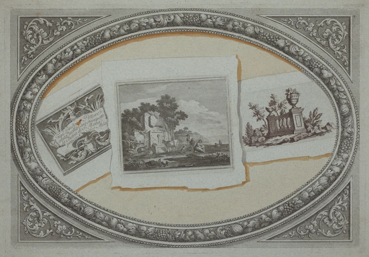Trompe l'Oeil: Prints with Londonio's Calling Card, Using Original Copperplates by Francesco Londonio, print, 1790