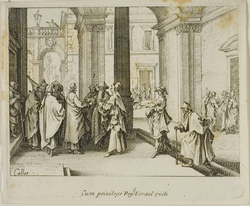 The Tribute to Caesar, from The New Testament by Jacques Callot, print, 1635