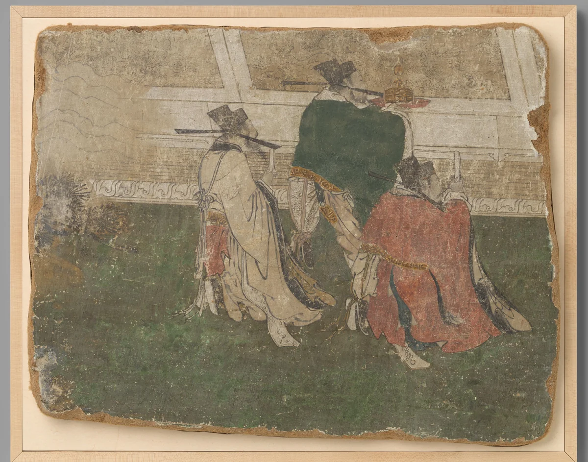 Fragment of a Mural by anonymous, painting, 1396-1470