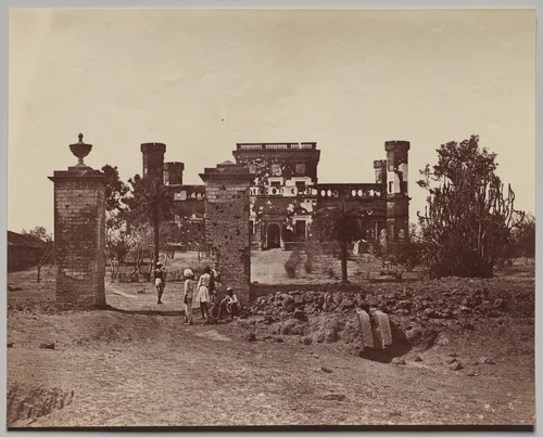 Mess House of the 32nd Regiment by Felice A. Beato, photograph, 1858