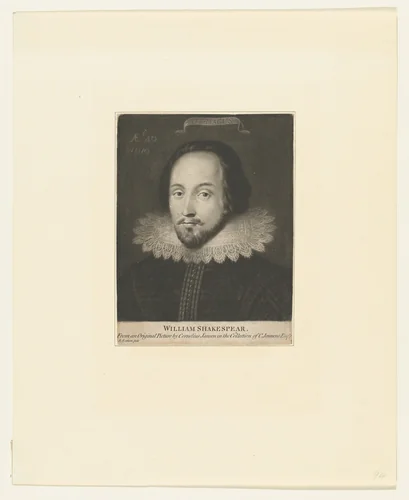 William Shakespeare (formerly known as) by Richard Earlom, print, 1765-1775