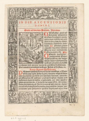 Hemelvaart van Christus by anonymous, print, 1500-1599