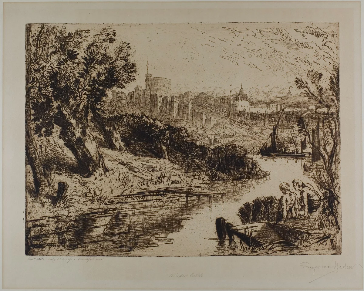 Windsor by Francis Seymour-Haden, print, 1878