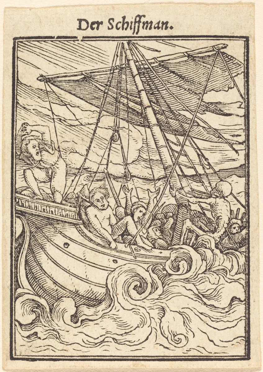 Der Schiffman (The Sailor) by Hans Lützelburger, print, 1521-1531