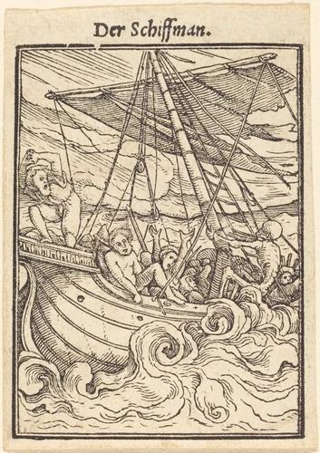 Der Schiffman (The Sailor) by Hans Lützelburger, print, 1521-1531