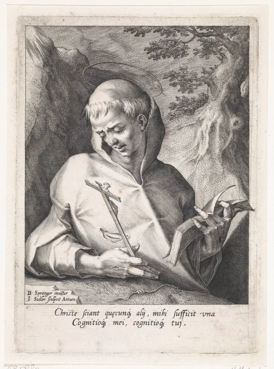 Heilige Franciscus (versie 1) by Unknown, print, 1578-1582