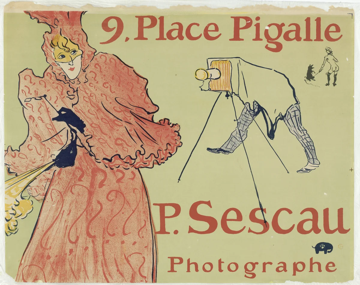 The Photographer Sescau (Le Photographe Sescau) by Henri de Toulouse-Lautrec, print, 1894