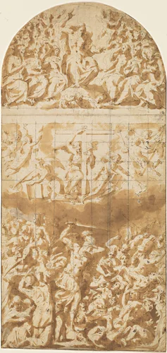 The Last Judgment by Giorgio Vasari, drawing, 1562-1572