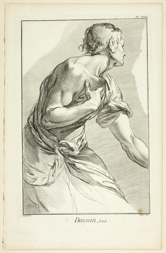 Design: Study, from Encyclopédie by A. J. Defehrt, print, 1762-1777