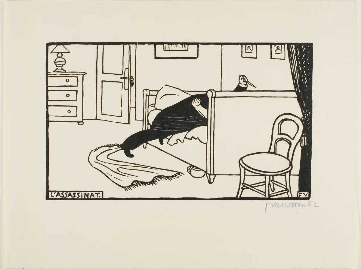 Murderer by Félix Edouard Vallotton, print, 1893