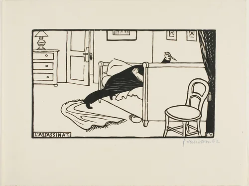 Murderer by Félix Edouard Vallotton, print, 1893