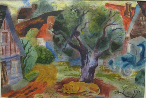 Summer Day by Richard Sussman, drawing, 1939