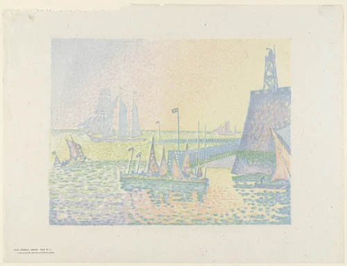 Evening (Le soir) by Paul Signac, print, 1898