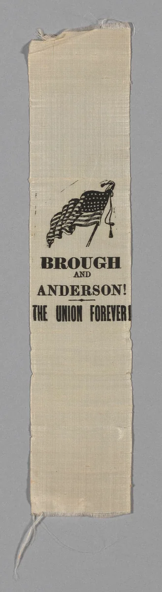 Campaign Ribbon by United States, textile, 1863
