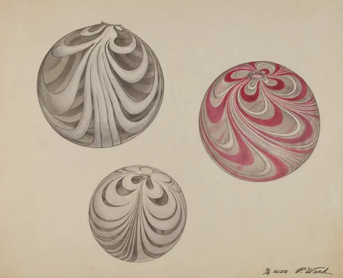 Witch Ball by Paul Ward, index of american design, 1937