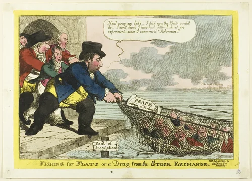 Fishing for Flats by Charles Williams, print, 1806