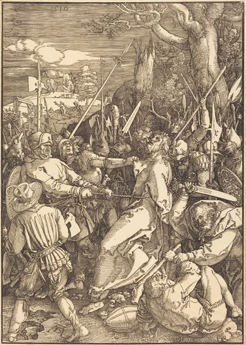 The Betrayal of Christ by Albrecht Dürer, print, 1510