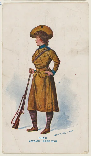 Khaki, Cavalry, Boer War, from the "Girls and Men in Costume" series (T65), issued with Golden Eagle Cigars by I. Lewis & Co. by I. Lewis & Co., print, 1903