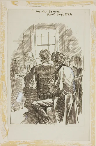 Nil Nisi Bonum by Charles Samuel Keene, drawing, 1870-1891