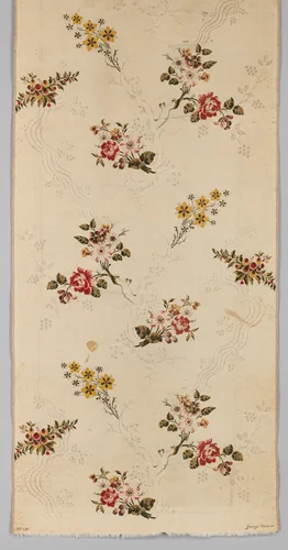 Piece by George Downs, textile, 1755-1770
