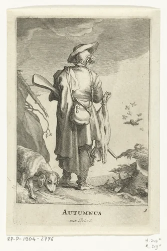 Herfst by Frederick Bloemaert, print, 1632-1670