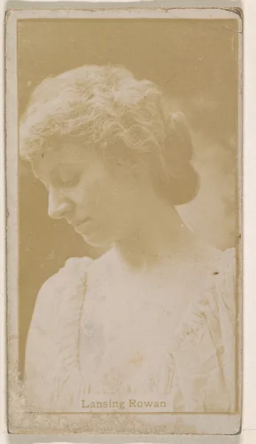 Lansing Rowan, from the Actresses series (N245) issued by Kinney Brothers to promote Sweet Caporal Cigarettes by Kinney Brothers Tobacco Company, photograph, 1890