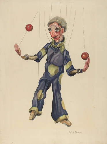 Jack, the Nimble Juggler by Ruth Abrams, index of american design, 1937