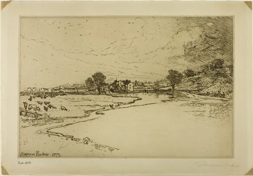 Sawley Abbey by Francis Seymour-Haden, print, 1873
