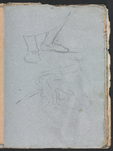 Verona Sketchbook: Study of feet (page 53) by Francesco Lorenzi, book, 1760