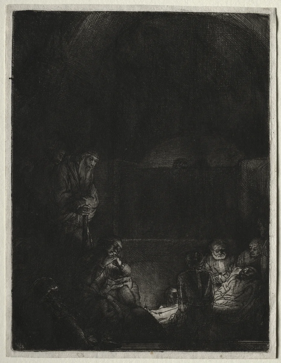 The Entombment by Rembrandt van Rijn, print, 1649-1659