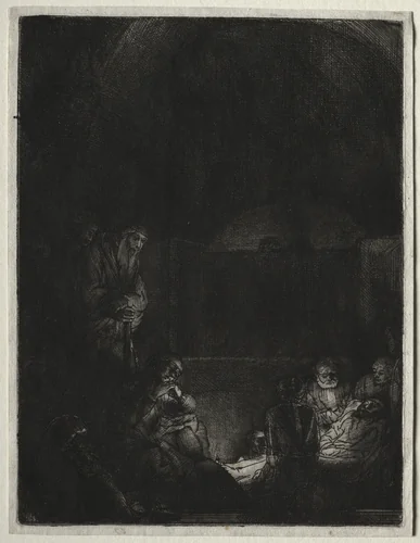 The Entombment by Rembrandt van Rijn, print, 1649-1659