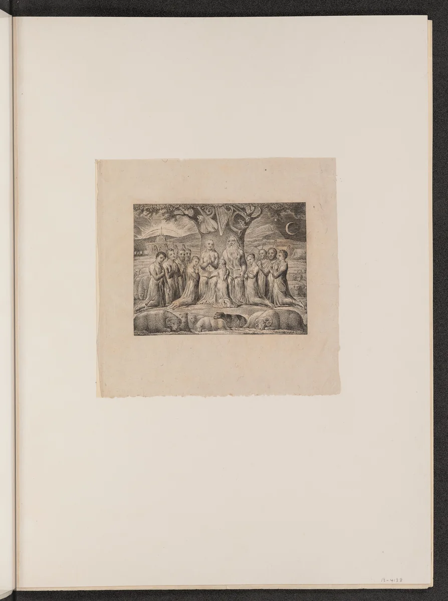 Job and His Family by William Blake, portfolio, 1825
