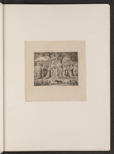 Job and His Family by William Blake, portfolio, 1825